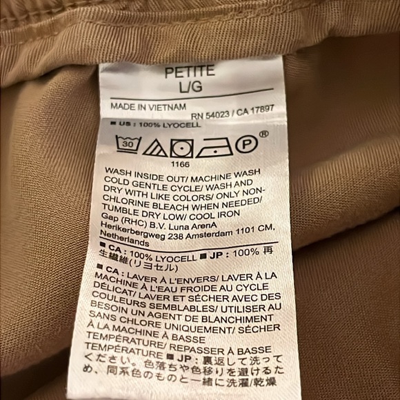 Banana Republic Tencel Cargo Jogger In Iced Latte Sz lg - Picture 6 of 12